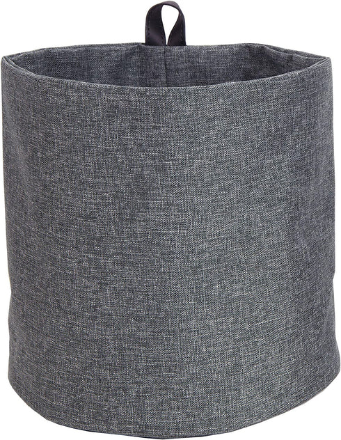 Bigso Soft Around Hanging Storage Basket/Hamper, Large, Grey