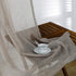 Taupe Curtains 84 Inches Long for Living Room 2 Panels Rod Pocket Linen Look Weave Textured Window Drape Light Filtering Curtain Semi Sheer for Bedroom Dining Rustic Farmhouse Style 52x84 Length Brown
