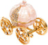 QIFU Hand Painted Enameled Cinderella Pumpkin Carriage Decorative Hinged Jewelry Trinket Box Unique Gift for Family