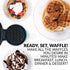 Nostalgia MWF5AQ MyMini Personal Electric Waffle Maker, 5-Inch Cooking Surface, Hash Browns, French Toast, Grilled Cheese, Quesadilla, Brownies, Cookies, Aqua