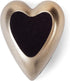 DEMDACO Always and Forever Silver Tone 4 x 3 Resin Stone Art Heart Keeper Figurine