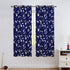 Central Park Room Darkening Window Curtains for Kids Bedroom Nursery Space Planet Theme 54 Inch Length with Grommets Window Drapes Printed Curtains for Living Room, 42" x 54"x2, Navy Blue
