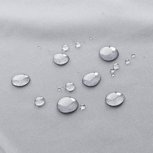 AooHome Extra Long Shower Curtain Liner, Polyester Bathroom Curtain for Hotel with Hooks, Waterproof, Weighted Hem, Light Gray, 72 Width x 96 Height inch
