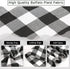 Black and White Plaid Tablecloth 56x120 Inch Buffalo Check Table Cover Farmhouse Table Cloth for Spring Theme Farmhouse Party Decoration