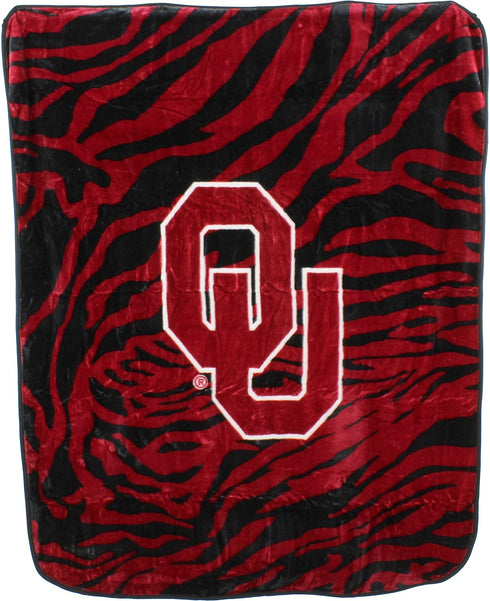 College Covers Oklahoma Sooners Raschel Throw Blanket, 50" x 60"