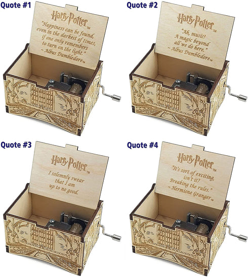 TheLaser'sEdge, Hogwarts Castle with The Music of Hedwig's Theme, Personalizable Laser Engraved Music Box (Standard)