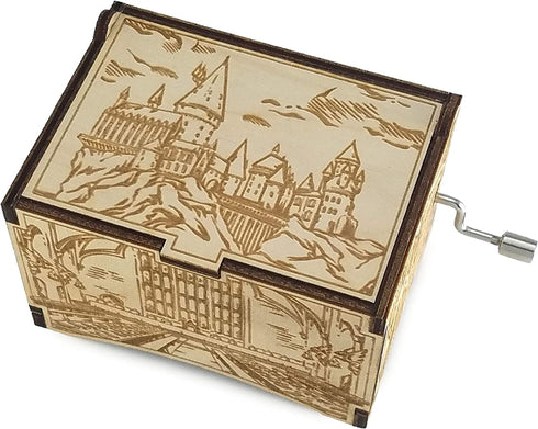 TheLaser'sEdge, Hogwarts Castle with The Music of Hedwig's Theme, Personalizable Laser Engraved Music Box (Standard)