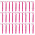 Bulk Disposable Razors for Women Bundle ~ Pack of 30 Comfort Coated Twin Blade Razors for Travel, Gym, Etc.