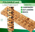 Natural Bamboo Wood Bath Mat - Bathroom Mats, Bathmats and Kitchen Rugs - Accessories for Bathtub, Sauna and Shower (Lattice, Standard 16x24 Inch)