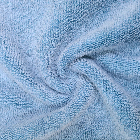Polyte Microfiber Cleaning Towel (16x16, 12 Pack Professional, Blue,Camel,Gray)