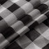 Hiasan Buffalo Plaid Sheer Curtains - Light Filtering Voile Checkered Curtains for Living Room and Bedroom, 52 X 84 Inches Long, Set of 2 Window Curtain Panels, Black and White