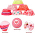 600Pcs Valentine's Day Cupcake Liners Red Heart Cupcake Wrappers for Baking, Standard Size Paper Baking Cups Small Muffin Liners Candy Cup for Valentine's Day Wedding Holiday Themed Party Decor