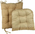 The Gripper Non-Slip Jumbo Rocking Cushions for Living, Office, Dining Room or Nursery Use, 2 Piece Set-Seat and Seatback, 17"x17" Chair Pad, 1 Count (Pack of 1), Sand