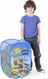 Idea Nuova Nickelodeon Paw Patrol Pop Up Hamper with Durable Carry Handles, 21" H x 13.5" W X 13.5" L, Blue, one Size