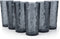 18-ounce Acrylic Hiball Glasses Plastic Tumbler, set of 6 Smoke Gray