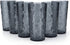 18-ounce Acrylic Hiball Glasses Plastic Tumbler, set of 6 Smoke Gray