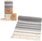 Smyrna Mediterranean Series Original Turkish Beach Towel | 100% Cotton, Prewashed, 37 x 71 Inches | Peshtemal and Turkish Bath Towel for SPA, Beach, Pool, Gym and Bathroom (Dark Gray)