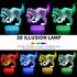 FUFUYOU T-rex Dinosaur Toys, 16 Colors 3D Desk Lamp Dimmable Remote Control Night Light for Kids Age 2 3 4 5 6 7 8-12 Year Old Boys Gifts Room Birthday Christmas