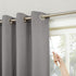 Sun Zero 53482 Easton Extra-Wide Blackout Sliding Patio Door Curtain Panel with Pull Wand, 100" x 84", Gray