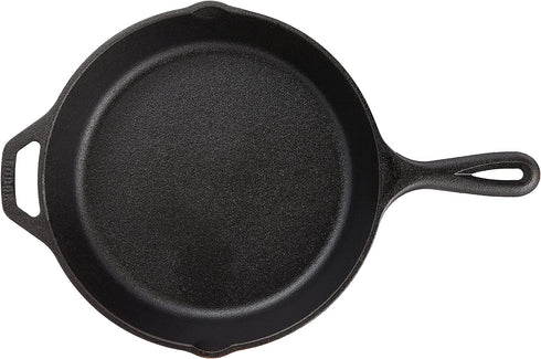 Lodge Wildlife Series-10.25" Cast Iron Skillet with Deer Scene, 10.25", Black