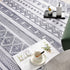 JINCHAN Door Mat 2x3 Area Rug Kitchen Rug Boho Rug Moroccan Floor Cover Bathroom Rug Mudcloth Rug Sketch Geometric Bohemia Mat Grey Dimond Non Slip Carpet for Living Room Bedroom Dining Room Entryway
