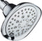 AquaDance, Chrome Hot Oval Square Style 6-setting High-Pressure Luxury Shower Head. Angle Adjustable, Solid Brass Connection Nut, Finish. Premium Quality Exclusive Showerhead from Top American