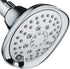 AquaDance, Chrome Hot Oval Square Style 6-setting High-Pressure Luxury Shower Head. Angle Adjustable, Solid Brass Connection Nut, Finish. Premium Quality Exclusive Showerhead from Top American