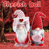 White Valentines Day Gnomes Decorations 2Pack Handmade Elf Plush Doll Heart Decor Mr and Mrs Scandinavian Tomte for White Day Table Ornament
