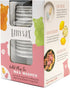 Happy Wax Outlet Wax Melt Warmer for Scented Wax Melts, Cubes, & Tarts - Ceramic Wax Melter with Patent Pending No Mess Silicone Top (Outlet Warmer, Gray Stripe)