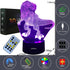 LONGXU Dinosaur Toys 3D Night Light for Boys with Timer Remote & Smart Touch 7 Colors Changing Dimmable TRex Toy 1 2 3 4 5 6 7 8 9 10 Year Old Boy Gifts (Dinosaur)