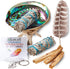 Smudge Kit - White Sage, Palo Santo, Abalone Shell, Smudging Feather, Kokopelli Keychain! Healing, Purifying, Meditating & Incense (Essentials Plus)