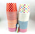Worlds Paper Ice Cream Cups With Plastic Spoons Polka Dot Paper Yogurt Cups 8oz Mix 50 Set