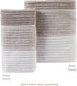 SKL Home Planet Ombre 100% Turkish Cotton Hand Towel Set, Taupe 2 Count