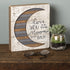 Primitives by Kathy Hand-Lettered Slat Box Sign, 7" x 8", To The Moon And Back