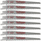 Caliastro 6-Inch Wood Cutting & Pruning Saw Blades for Reciprocating / Sawzall Saws - 8 Pack