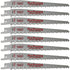 Caliastro 6-Inch Wood Cutting & Pruning Saw Blades for Reciprocating / Sawzall Saws - 8 Pack