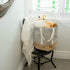East Earth Storage Basket, the perfect Toy Storage, blanket, throw pillow or Laundry bin (light grey)