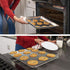 Baking Pan with Cooling Rack Set - Half Sheet Pan Size - Includes a Professional Aluminum Baking Sheet and a Stainless Steel Baking Rack for Oven - Durable, Easy to Clean, Commercial Quality