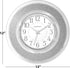 Westclox 12" Glitter Wall Clock for Kitchen- Home Office-Livingroom, House Warming Gift (Silver)