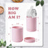 Bruntmor Kitchen Utensil Holder for Countertop, 5.6€³ Ceramic Utensil Crock, Matte Glazed Kitchen D©cor, Easy to Clean, Pink