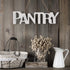 Clever Room Pantry sign | Pantry signs for kitchen farmhouse wall decor, white rustic wood 16.5 x 4.5 inches