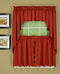 Today's Curtain Orleans 38" Swag Pair Tambour Scallop Edge Curtain, Brick Red, 60 in x (W x L)
