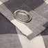 LORRAINE HOME FASHIONS, Gray, Courtyard Grommet Window Curtain Panel, 53" x 63"
