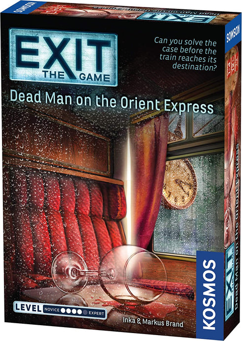 Exit: Dead Man on The Orient Express | Exit: The Game - A Kosmos Game | Family-Friendly, Card-Based at-Home Escape Room Experience for 1 to 4 Players, Ages 12+