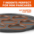 COMMERCIAL CHEF Cast Iron Pancake Pan, Silver Dollar Pancake Griddle, Easy to Clean & Heats Evenly, Makes 7 Mini Silver Dollar Pancakes