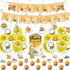 38 Pcs Gudetama Theme Birthday Party Decorations,Party Supply Set for Kids with 1 Happy Birthday Banner Garland , 13 Cupcake Toppers, 18 Balloons,6 Spiral for Party Decorations