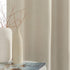 JINCHAN Linen Fabric Curtain Room Darkening Window Treatment for Bedroom 63 Inch Long Thermal Insulated Living Room Curtain Greyish Beige 1 Panel