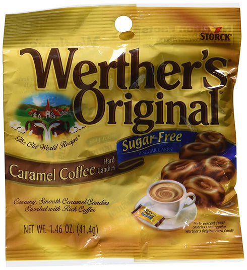 Werther's Original - Sugar Free - Caramel Coffee Hard Candies (Pack of 3) (3 bags)