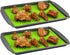 Southern Homewares Healthy Homewares Raised Silicone Baking Sheet Non-Stick Cooking Mat Oven Tray Liner Green Set of 2