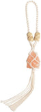 iSTONE Handmade Car Ornament Car Decor Himalayan Salt Healing Crystals Hanging Ornaments for Christmas Party Decor